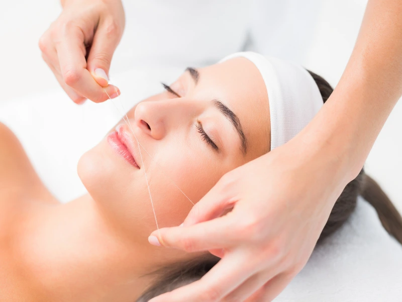 face threading process