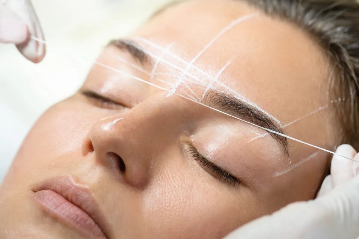 facial threading sessions